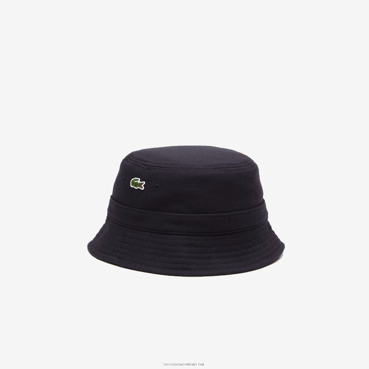 Lacoste vissershoedje van biologisch katoen 0828H2288 marineblauw hde Heren