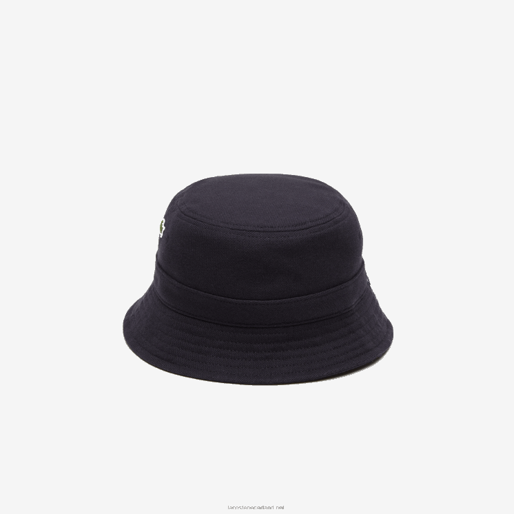 Lacoste vissershoedje van biologisch katoen 0828H2288 marineblauw hde Heren