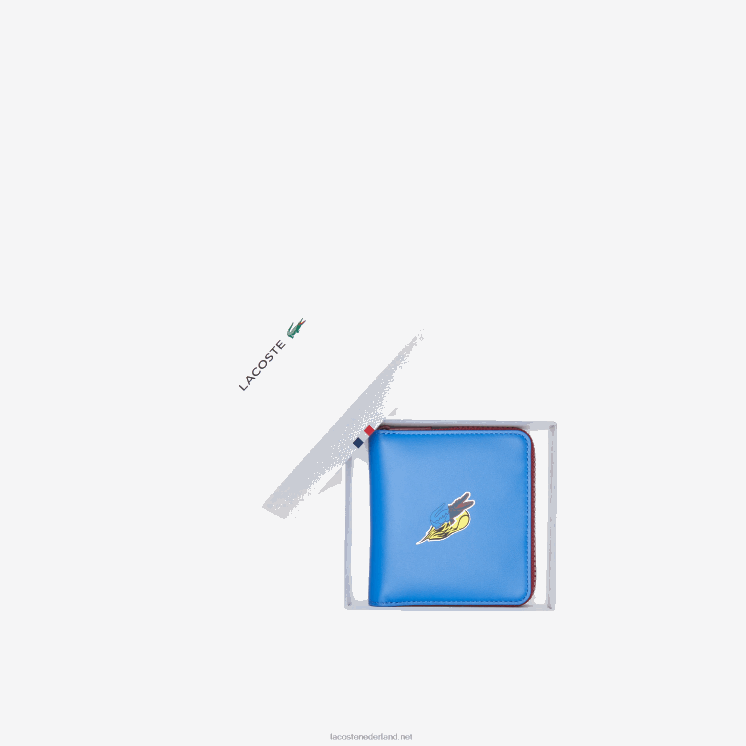 Lacoste Portefeuille met rits en krokodillenbadge 0828H2133 jachthaven k22 Heren