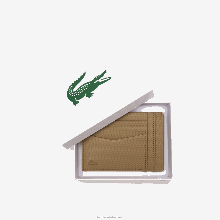 Lacoste chantaco kalfsleren pasjeshouder 0828H1987 leeuw l32 Heren