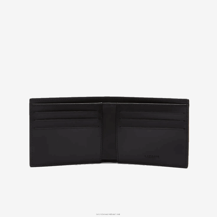 Lacoste de blend kleine canvas portemonnee met monogram 0828H2044 monogram zwart grijs h45 Heren