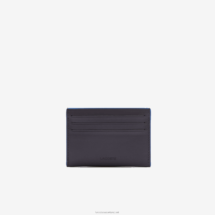 Lacoste fitzgerald lederen kaarthouder 0828H2049 magneet lazuli g74 Heren