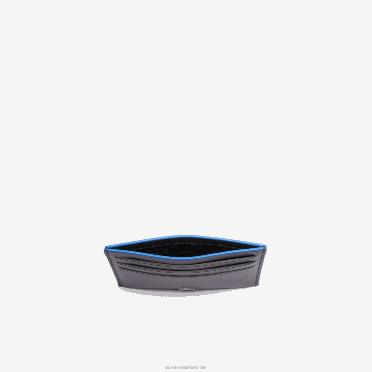 Lacoste fitzgerald lederen kaarthouder 0828H2049 magneet lazuli g74 Heren