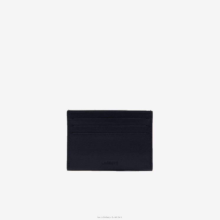 Lacoste fitzgerald lederen kaarthouder 0828H2052 peacoat 021 Heren