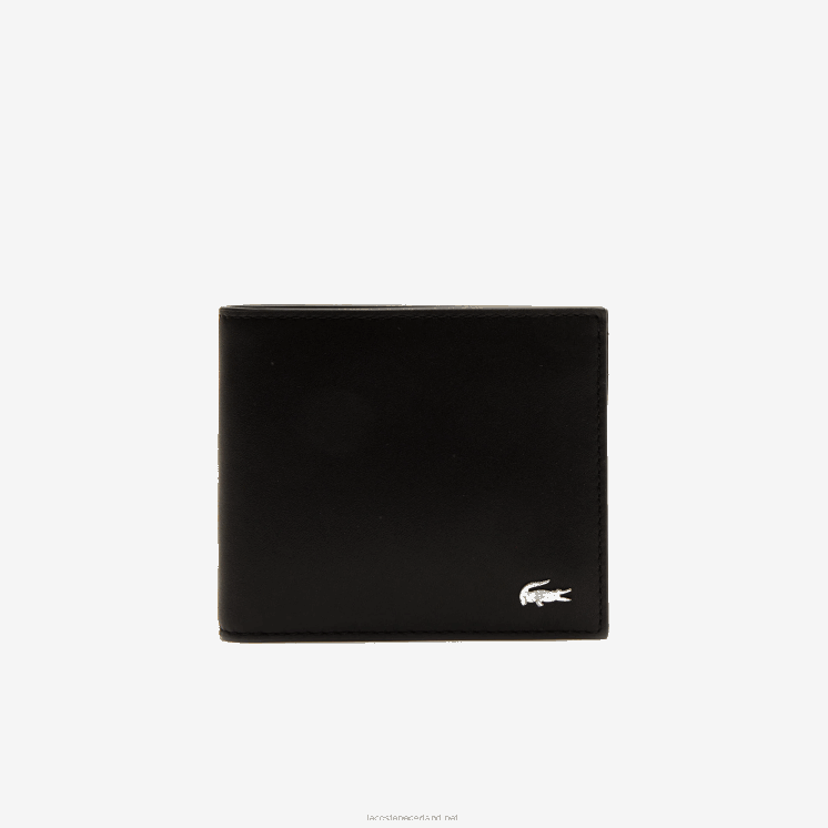 Lacoste fitzgerald lederen portemonnee en kaarthouder set 0828H2043 zwart 000 Heren