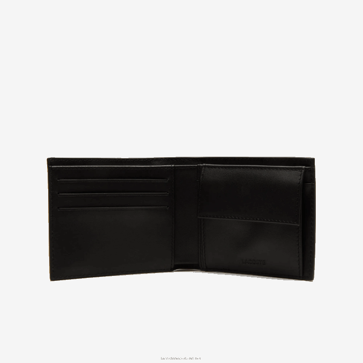 Lacoste fitzgerald lederen portemonnee en kaarthouder set 0828H2043 zwart 000 Heren
