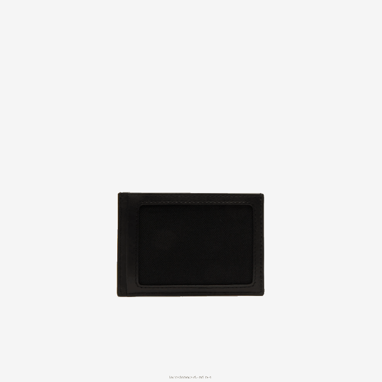 Lacoste fitzgerald lederen portemonnee en kaarthouder set 0828H2043 zwart 000 Heren