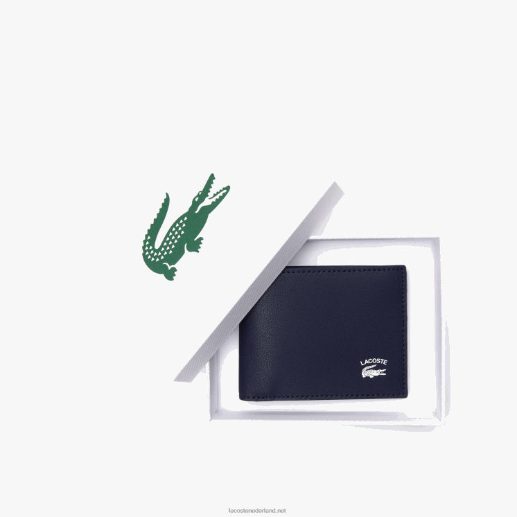 Lacoste interieur kaartsleuf opvouwbare portemonnee 0828H1993 21 Heren