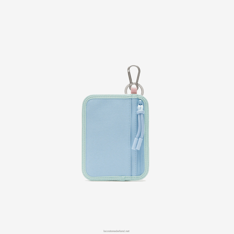 Lacoste neocroc canvas portemonnee met kleurvlakken 0828H2048 napolitain panorama serin j61 Heren