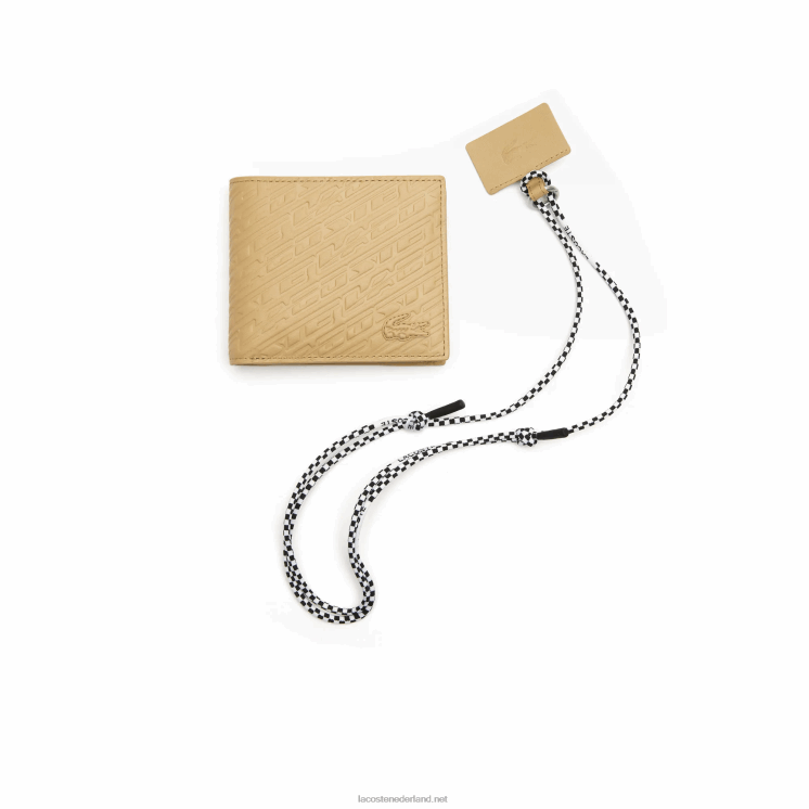 Lacoste portemonnee en smartphone lanyard set 0828H1984 brindille l37 Heren