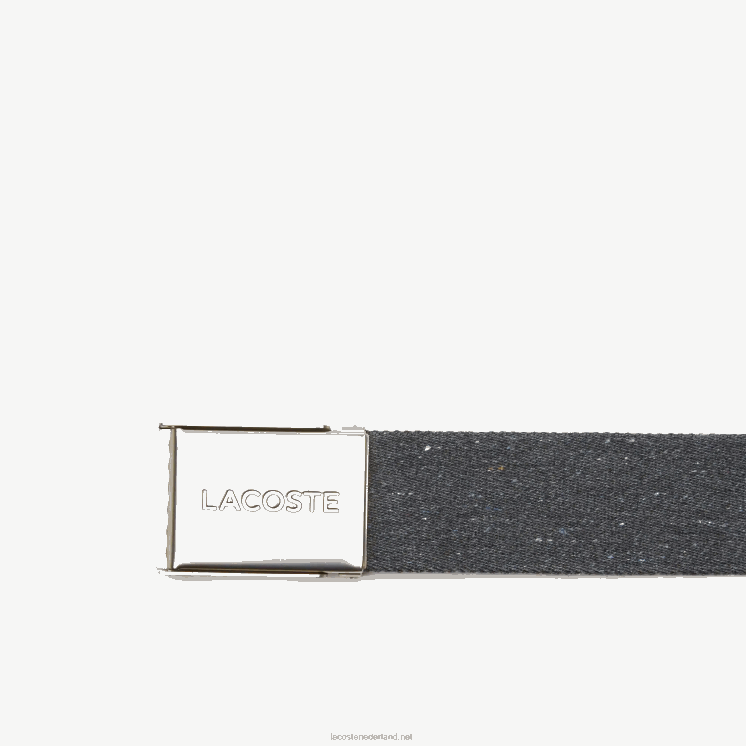 Lacoste l.12.12 gespriem met merknaam 0828H2117 zwarte e50 Heren