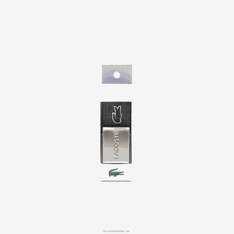 Lacoste l.12.12 gespriem met merknaam 0828H2117 zwarte e50 Heren