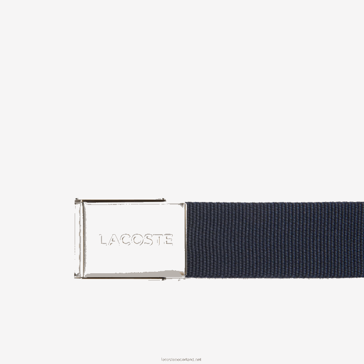 Lacoste riem van geweven stof met gegraveerde gesp 0828H2081 166 Heren
