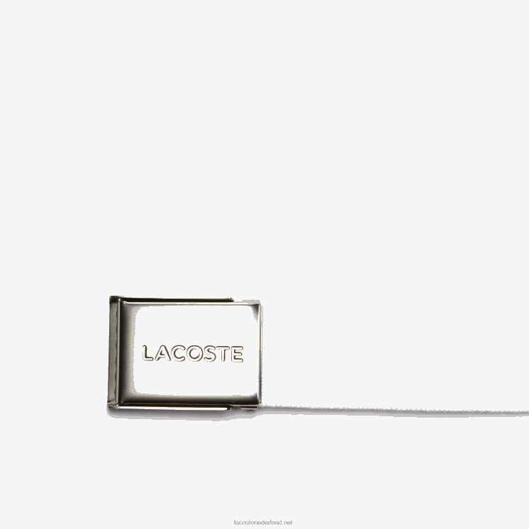 Lacoste riem van geweven stof met gegraveerde gesp 0828H2083 1 Heren