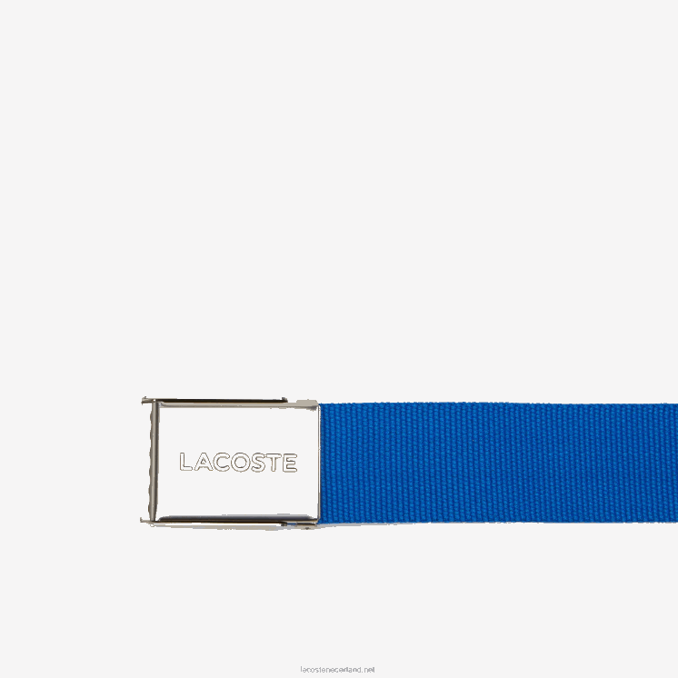 Lacoste riem van geweven stof met gegraveerde gesp 0828H2084 jachthaven k22 Heren