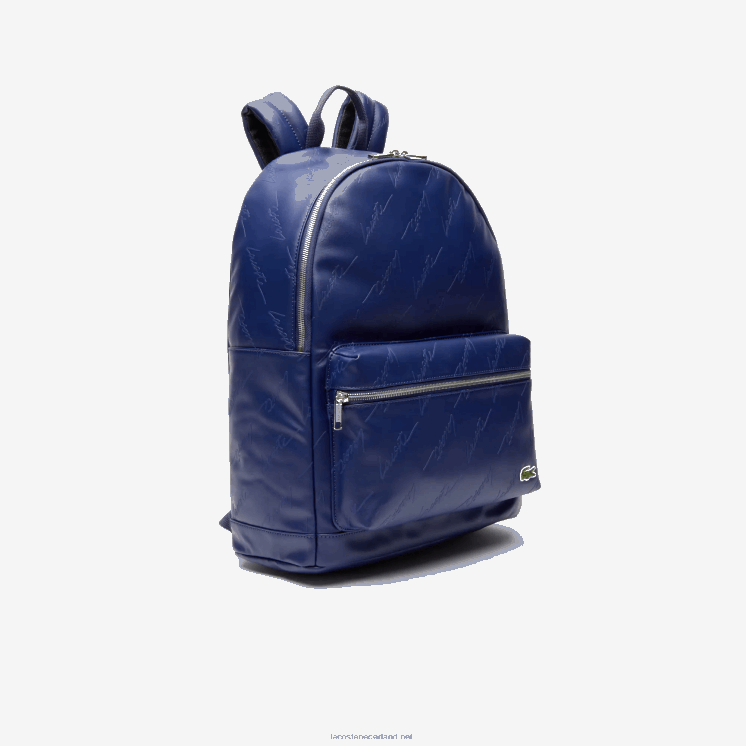 Lacoste Live rugzak met kenmerkende print en ritssluiting 0828H2047 blauwe diepten e62 Heren