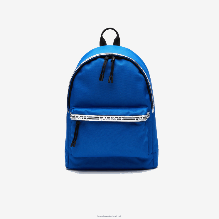 Lacoste Neocroc-rugzak met logobanden met ritssluiting 0828H2137 royaume noir blanc l77 Heren