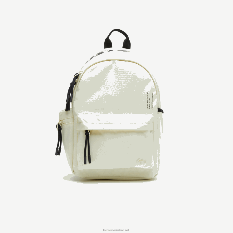 Lacoste neocroc branding en gecoördineerde rugzak 0828H2102 pollen zwart k73 Heren