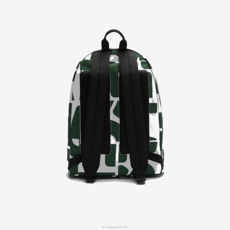 Lacoste neocroc gedestructureerde kenmerkende canvas rugzak 0828H2045 allover print croco carré j42 Heren