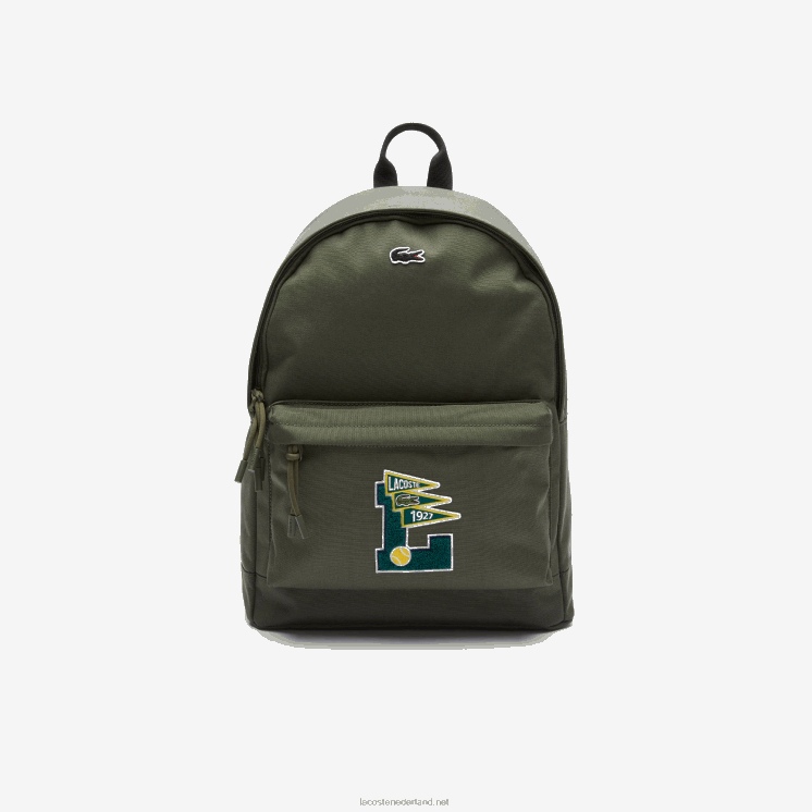 Lacoste neocroc wimpels l badge canvas rugzak 0828H2070 Ik patch baobab h40 Heren