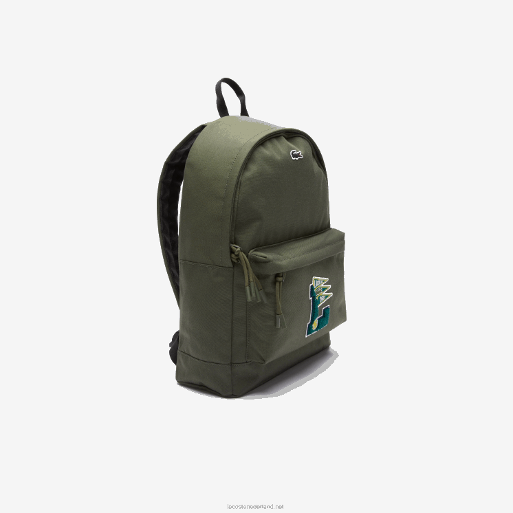 Lacoste neocroc wimpels l badge canvas rugzak 0828H2070 Ik patch baobab h40 Heren