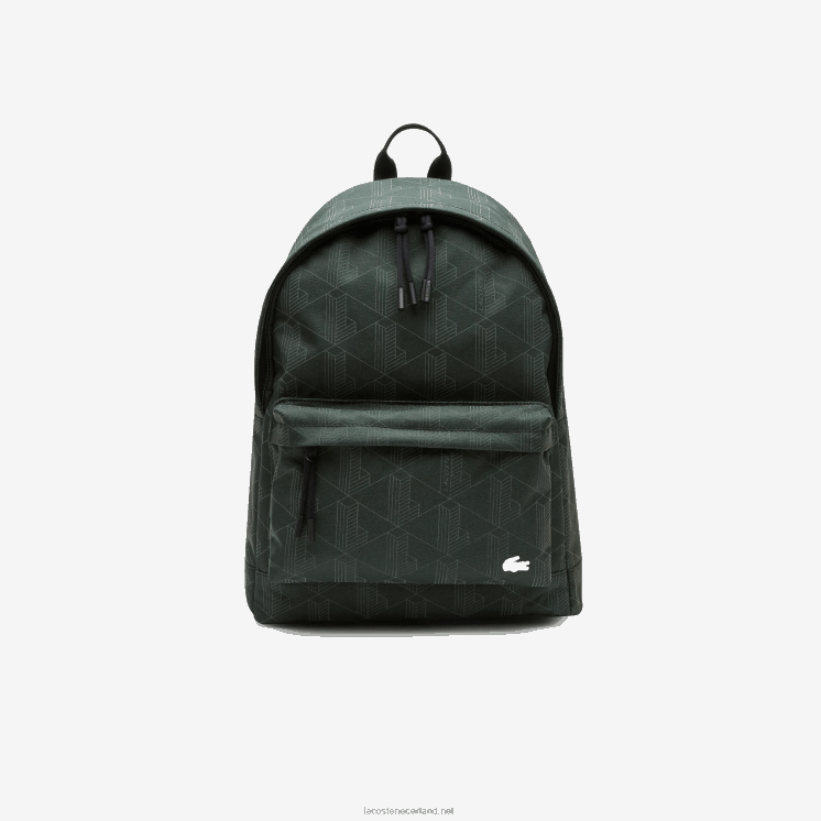 Lacoste reflecterende rugzak met monogramprint 0828H2072 enkelvoudig monogram l22 Heren