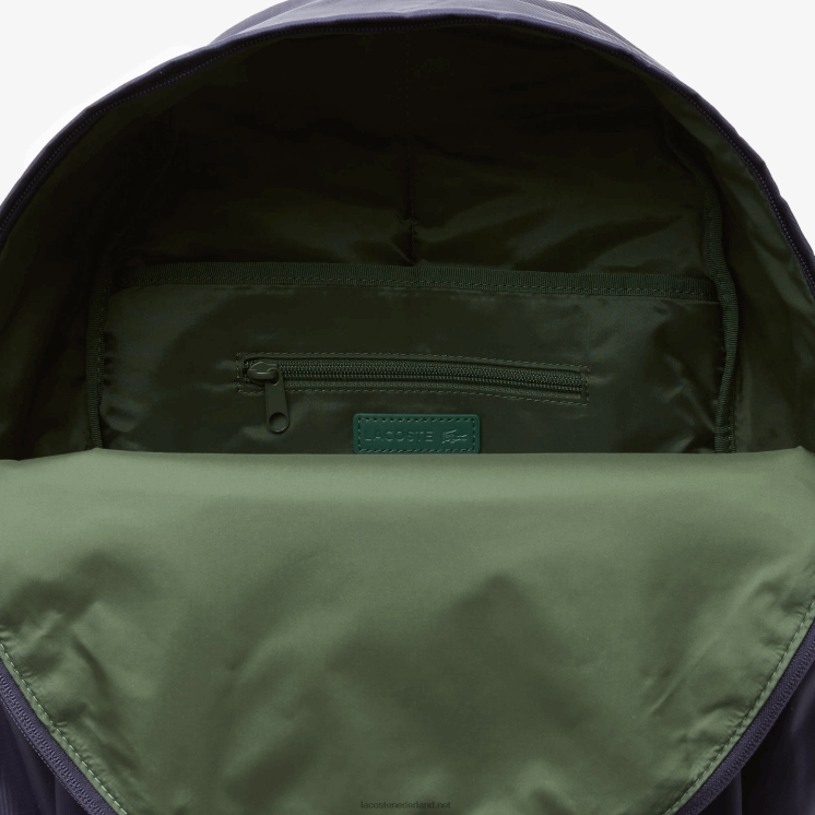 Lacoste rugzak met stripprint 0828H2109 marine 166 jachthaven k99 Heren