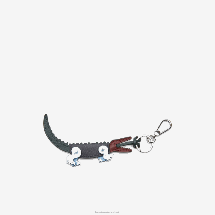 Lacoste krokodilsleutelhanger met kleurvlakken 0828H2123 veelkleurig l17 Heren