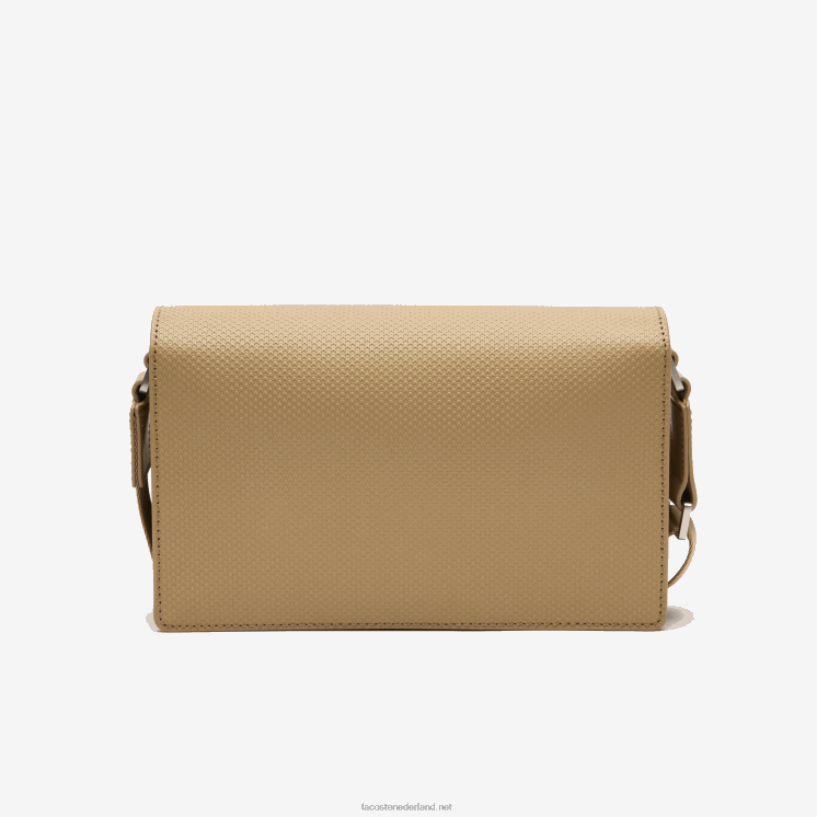Lacoste Chantaco kalfsleren tas met klepsluiting 0828H1969 leeuw l32 Heren