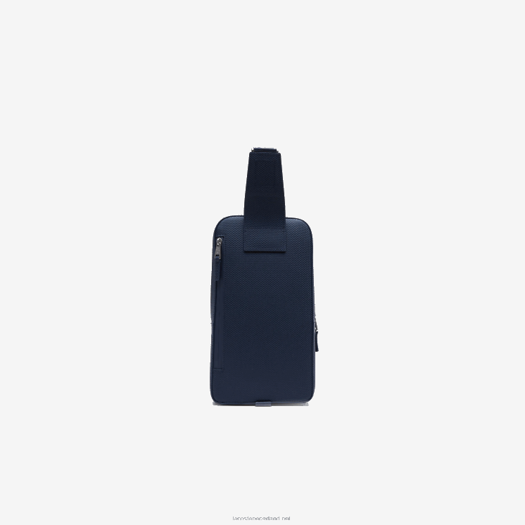Lacoste chantaco knusse leren tas 0828H2015 marine 166 argentijnse k39 Heren