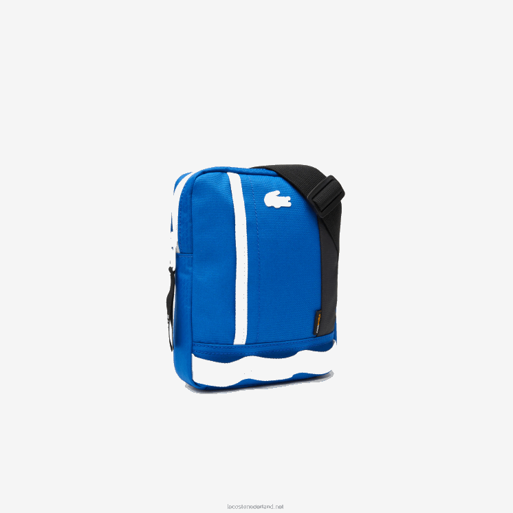 Lacoste cross-over tas met contrastkleurige bandjes 0828H2103 marina noir farine k97 Heren