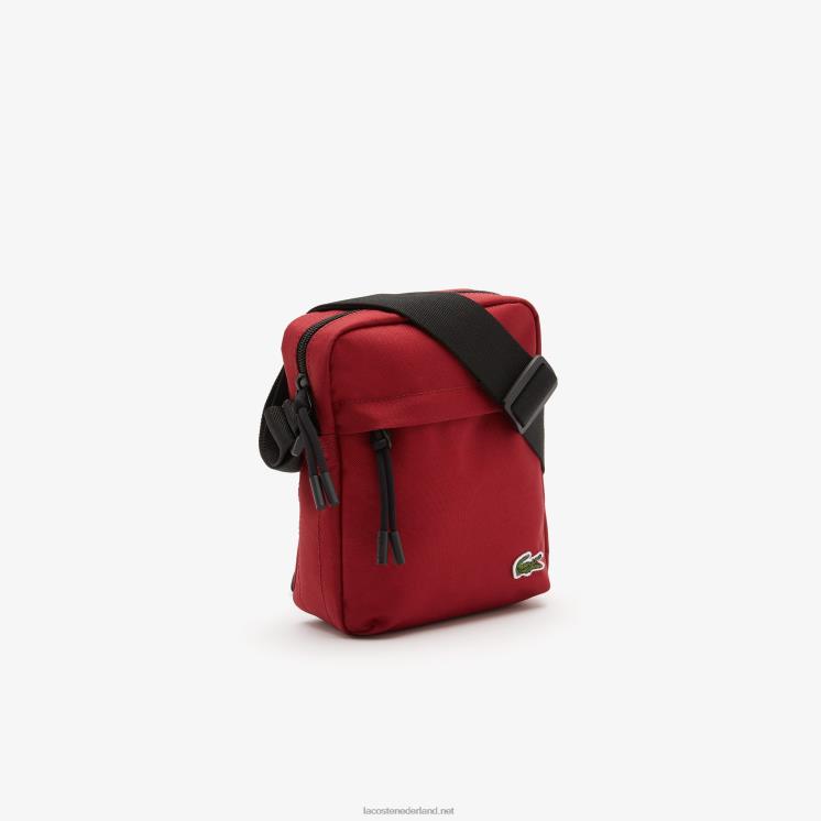Lacoste crossover-tas met ritssluiting 0828H1980 fietsen rode 984 Heren