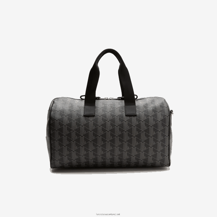 Lacoste de blend weekendtas met monogramprint 0828H1940 monogram zwart grijs h45 Heren
