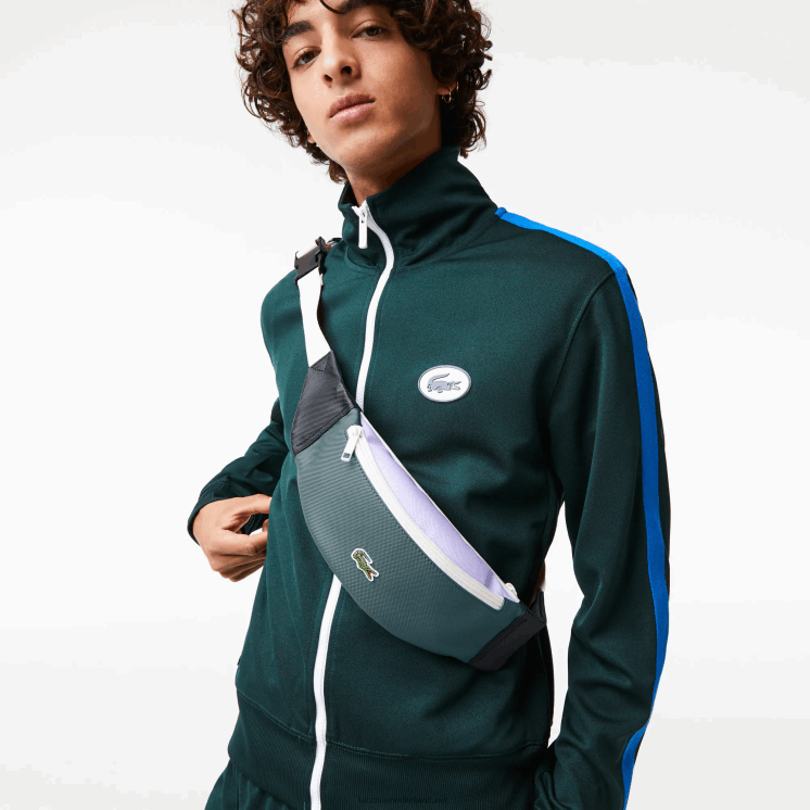 Lacoste heuptas met patchwork-effect 0828H2061 noir laponie verenkleed cyna l19 Heren