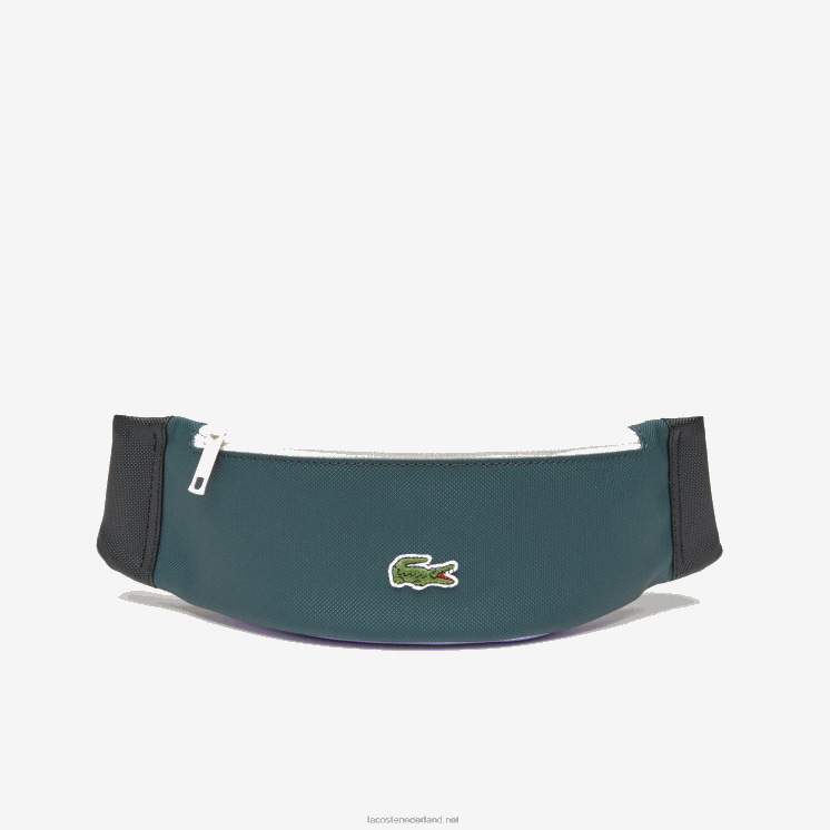 Lacoste heuptas met patchwork-effect 0828H2061 noir laponie verenkleed cyna l19 Heren