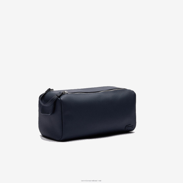 Lacoste klassieke petit piqué toilettas met dubbele rits 0828H2054 21 Heren
