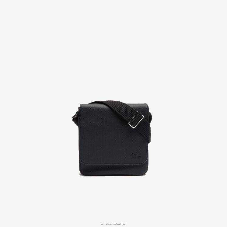 Lacoste klassieke petit pique klepzak 0828H2010 zwart 000 Heren