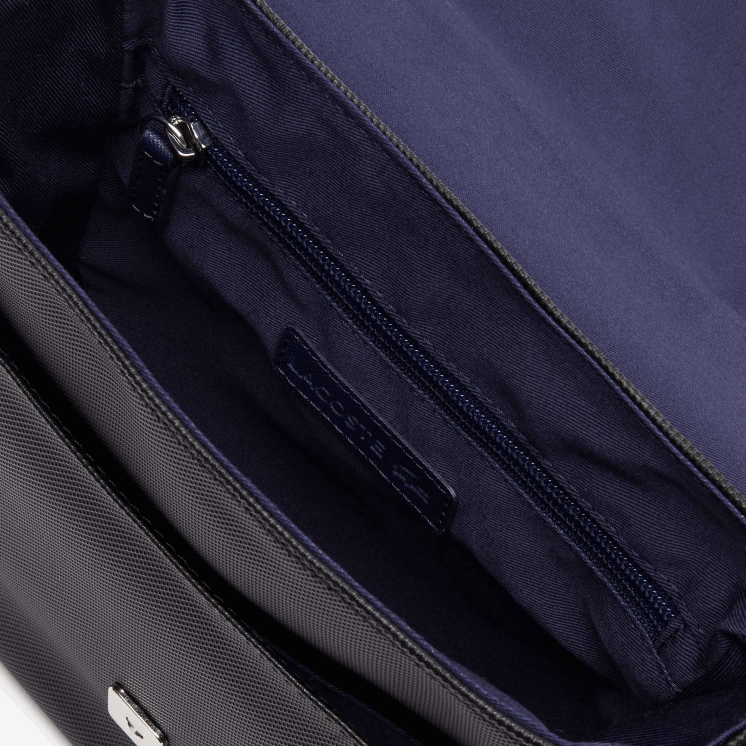 Lacoste klassieke petit pique klepzak 0828H2010 zwart 000 Heren