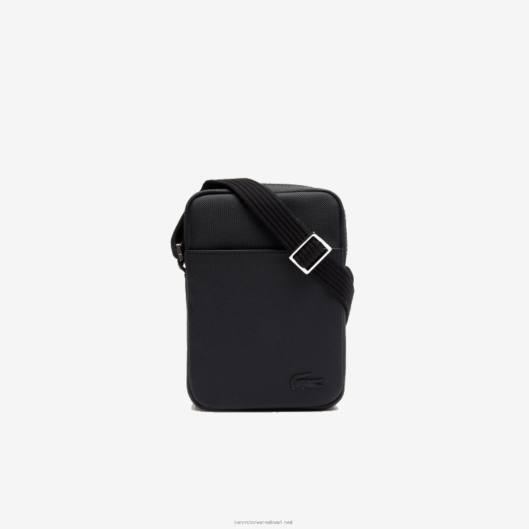Lacoste klassieke petit pique verticale ritszak 0828H2023 zwart 000 Heren