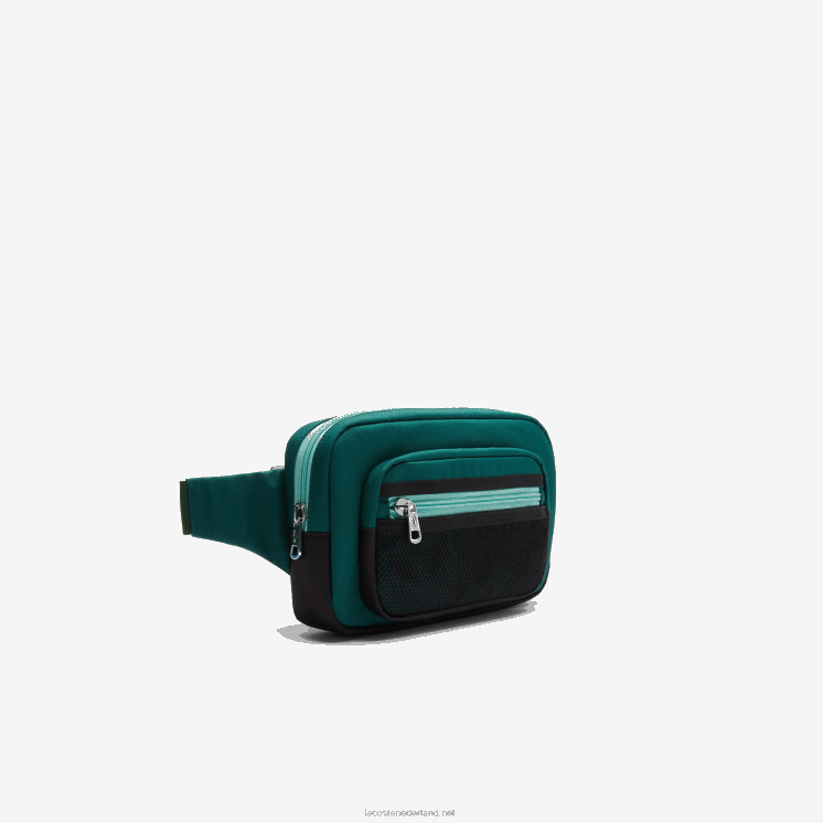 Lacoste l outfit contrast details canvas heuptasje 0828H2040 swing vert 132 spiruline h47 Heren