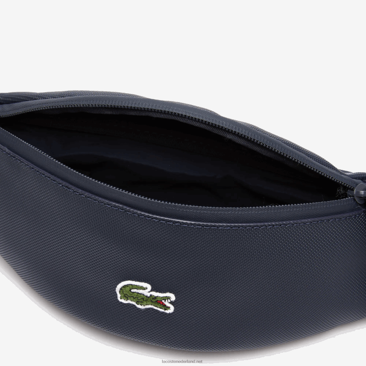 Lacoste lcst gecoat canvas heuptasje met ritssluiting 0828H2066 verduistering b88 Heren