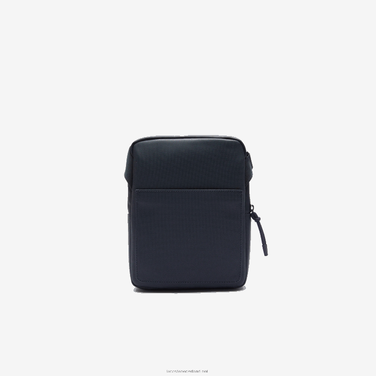 Lacoste lcst medium petit piqué cross-over tas met ritssluiting 0828H2012 verduistering b88 Heren