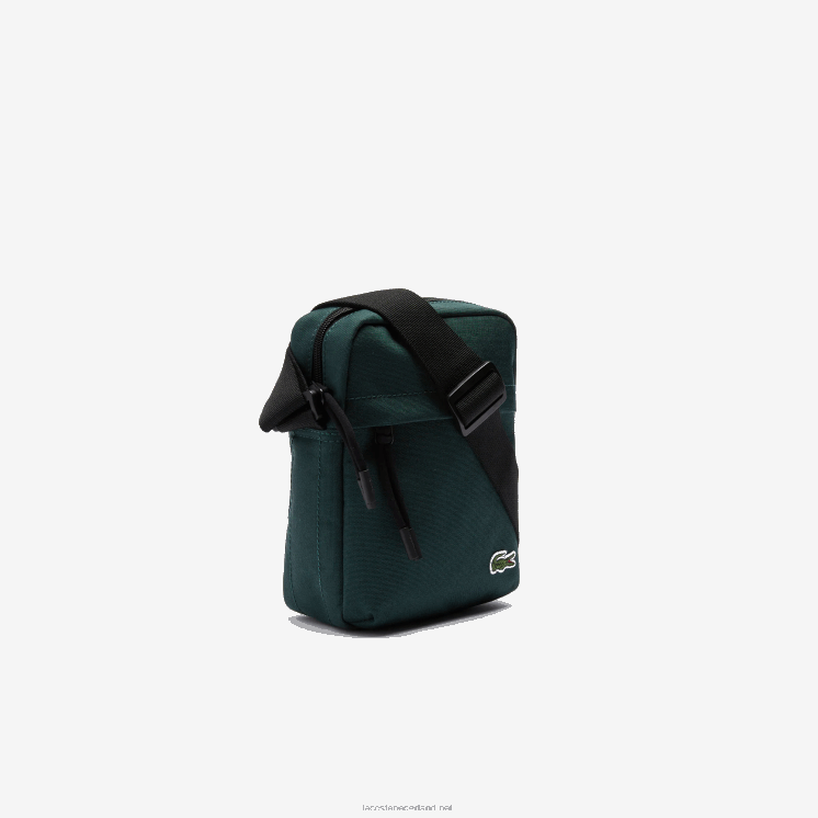 Lacoste neocroc canvas verticale universele tas 0828H2119 verenkleed zwart g81 Heren