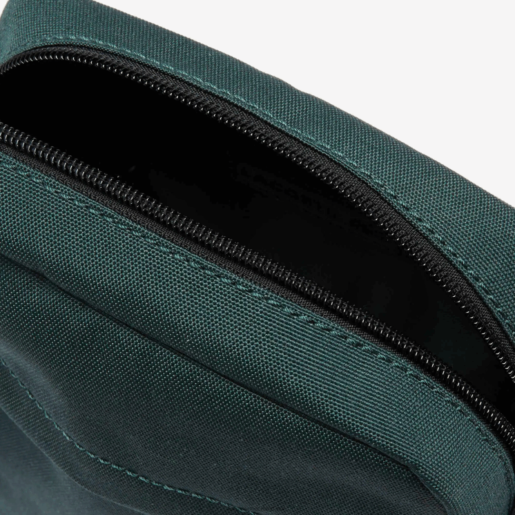 Lacoste neocroc canvas verticale universele tas 0828H2119 verenkleed zwart g81 Heren
