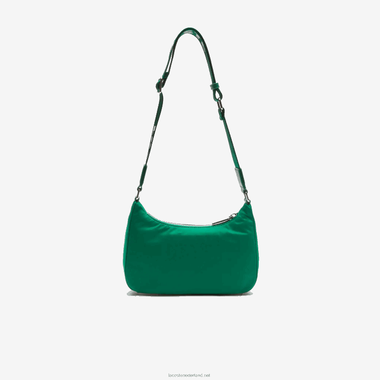 Lacoste nylon schoudertas met metalen krokodil merkband 0828H2019 zomer wit j28 Heren