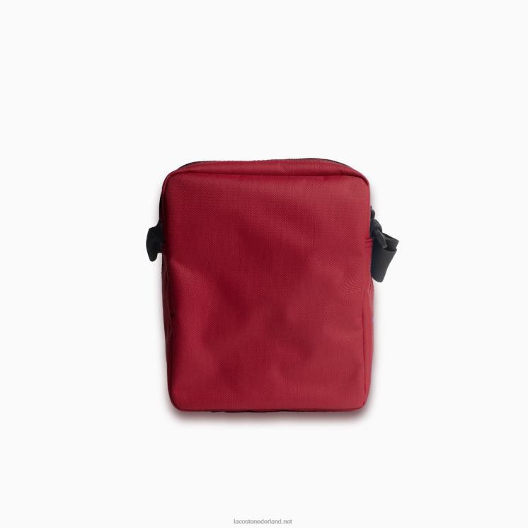 Lacoste schoudertas van gerecyclede vezels 0828H1999 fietsen rode 984 Heren