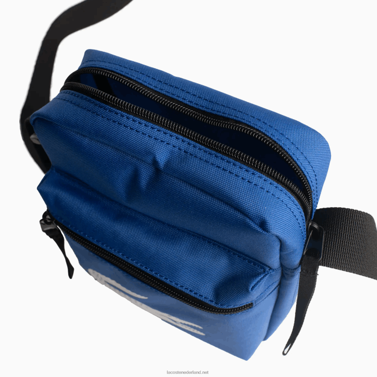 Lacoste schoudertas van gerecyclede vezels 0828H2001 jachthaven k22 Heren