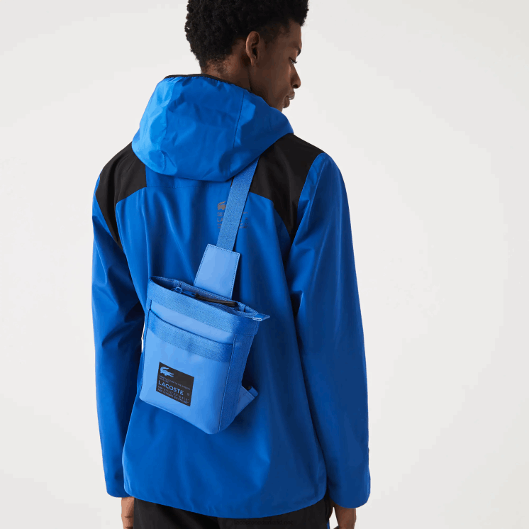 Lacoste tas met kenmerkende print 0828H2104 jachthaven noir k95 Heren
