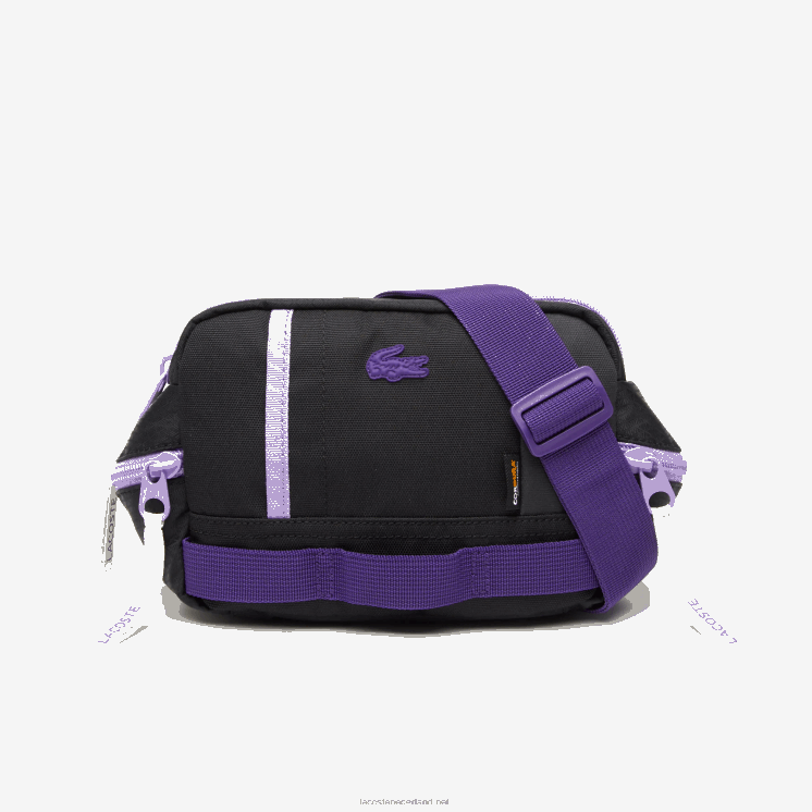 Lacoste tas met kleurvlakken 0828H2088 noir samui neva farine k96 Heren