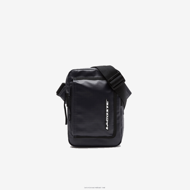 Lacoste tas met rits en contrasterend detail 0828H1963 blauwe nuit zwarte m20 Heren